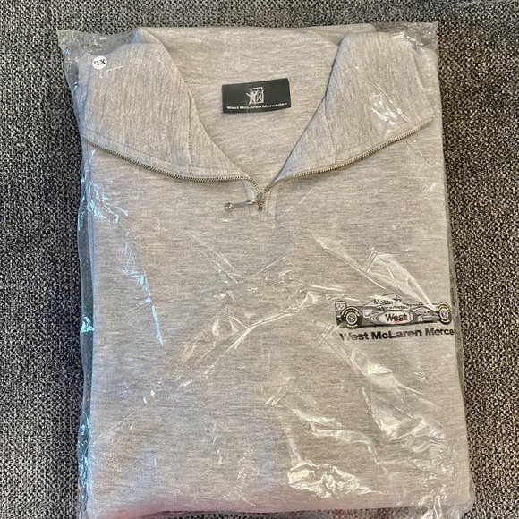 MERCEDES Other - New Vtg Mika Hakkinen West McLaren Mercedes Formula 1 Men's warm sweatshirt